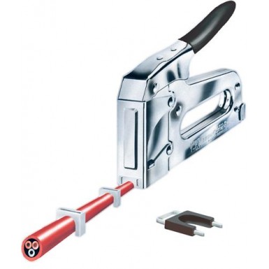 Arrow Т59 - степлер для крепления кабеля диаметром до 8 мм (прямые скобы с пластиковой накладкой)