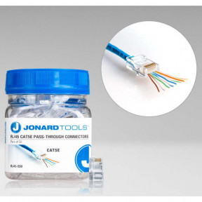 Сквозные коннекторы Jonard Tools RJ45 (CAT5e) для ...