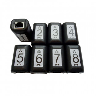 Softing PD-TT108 - Номерные удаленные идентификаторы распиновки RJ45 для кабельных тестеров Softing, № 1-8 (8 шт)