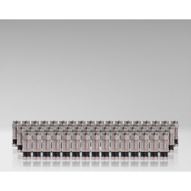 Jonard RG6 - Конектори коаксіальні компресійні F-типу, довжина 31.75 мм, RL > 30 дБ (5-1000 МГц) (50 шт)