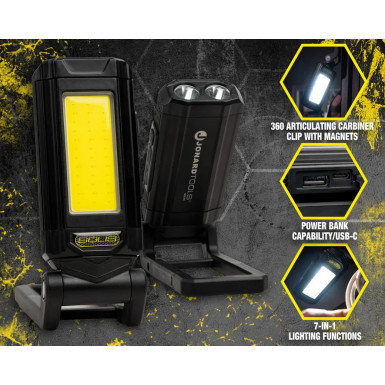 Ліхтар робочий Solis W1, акумуляторний, LED, 400 лм, поворотний 360°, з магнітом