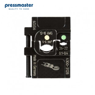 Матрица Pressmaster 4300-3128 - для изолированных наконечников: 0.1-0.4 мм² и 4-6 мм²