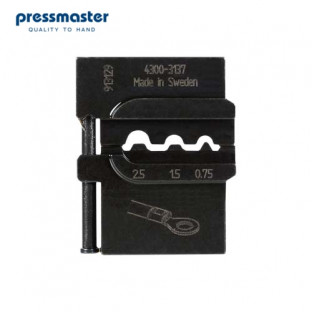 Матрица Pressmaster 4300-3137 - для неизолированных наконечников: 0.75 мм² и 1.5 мм² и 2.5 мм²