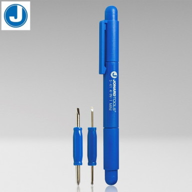 Jonard Tools S-41 - міні викрутка 4 в 1 (PH0, PH00, SL 1.6 та 3.2 мм) у вигляді ручки з кліпсою