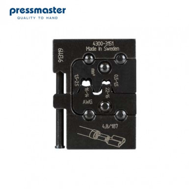 Матрица Pressmaster - для клеммных наконечников: 0.5 - 1.0 мм² и 1.5 - 2.5 мм²