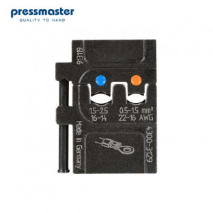 Матрица Pressmaster 4300-3129 - для изолированных наконечников: 0.5 - 1.5 мм² и 1.5 - 2.5 мм²