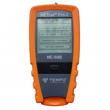 Tempo NETcat Pro NC-500 - кабельний тестер з можливістю визначення відстані до пошкоджень (TDR)