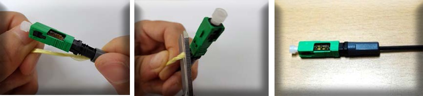 Фиксация кабеля в коннекторе и окончательная сборка коннектора